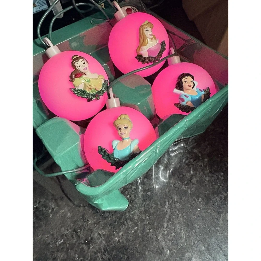 Gemmy Disney OG PRINCESS Color Change String Lights Electric Plug Or Battery VTG